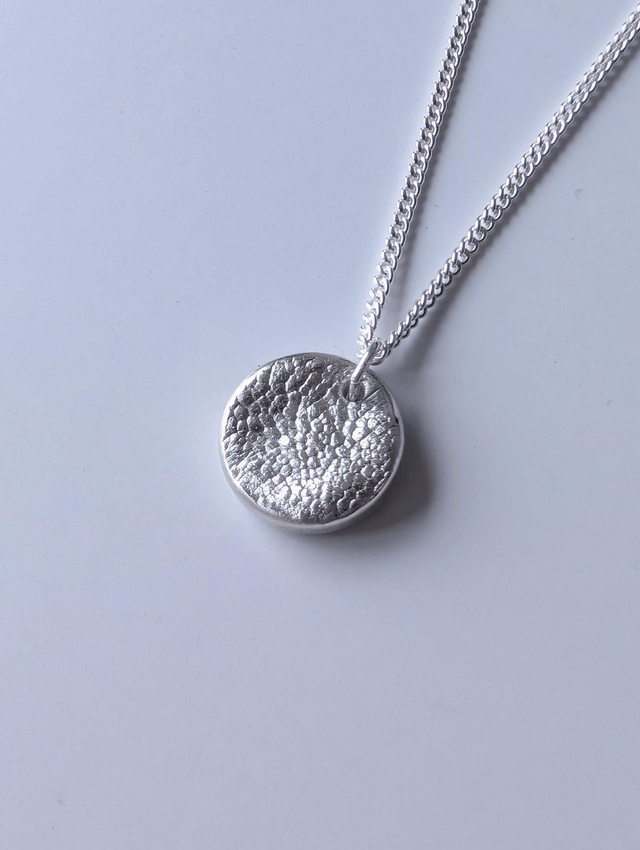 Pet Nose Print Necklace, Sterling Silver