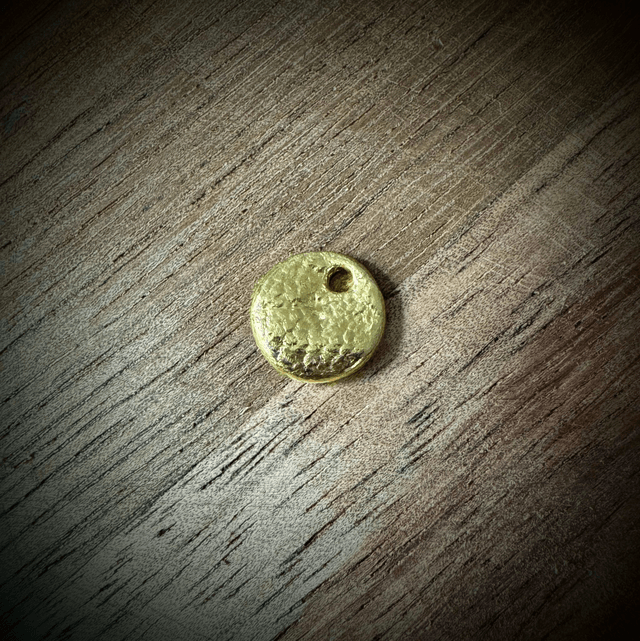 Pet Nose Print Pendant, 24ct Gold Plated Sterling Silver