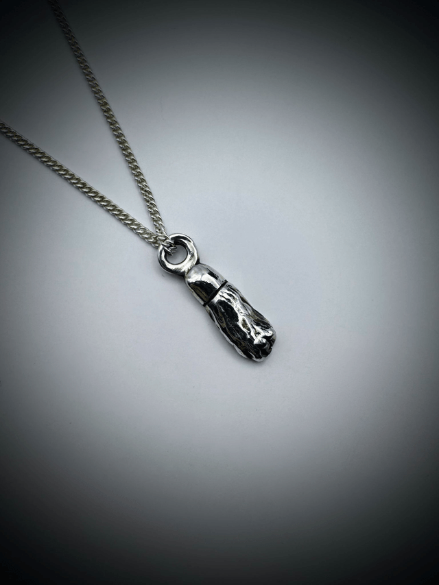 Lucky Rabbit's Foot Necklace, Sterling Silver  