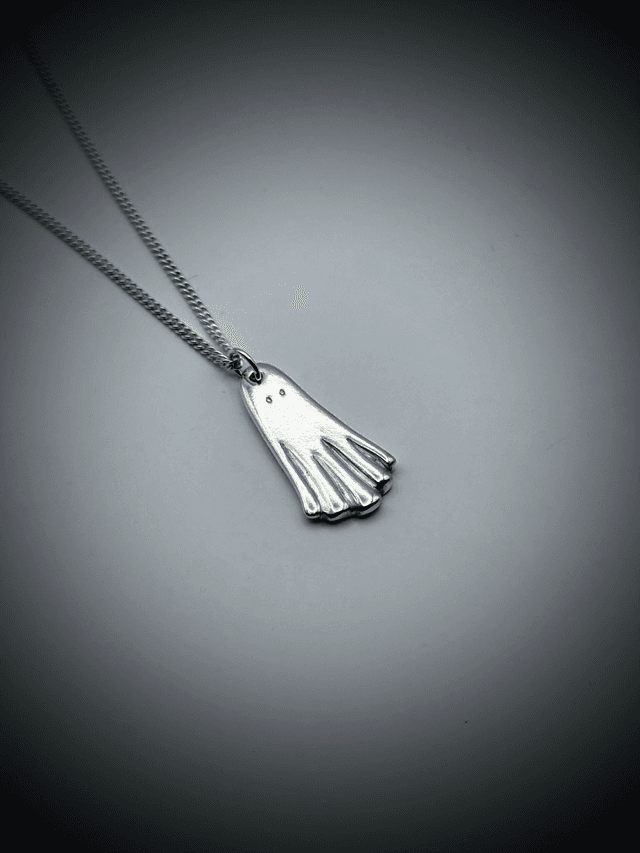 Ghost Necklace, Sterling Silver