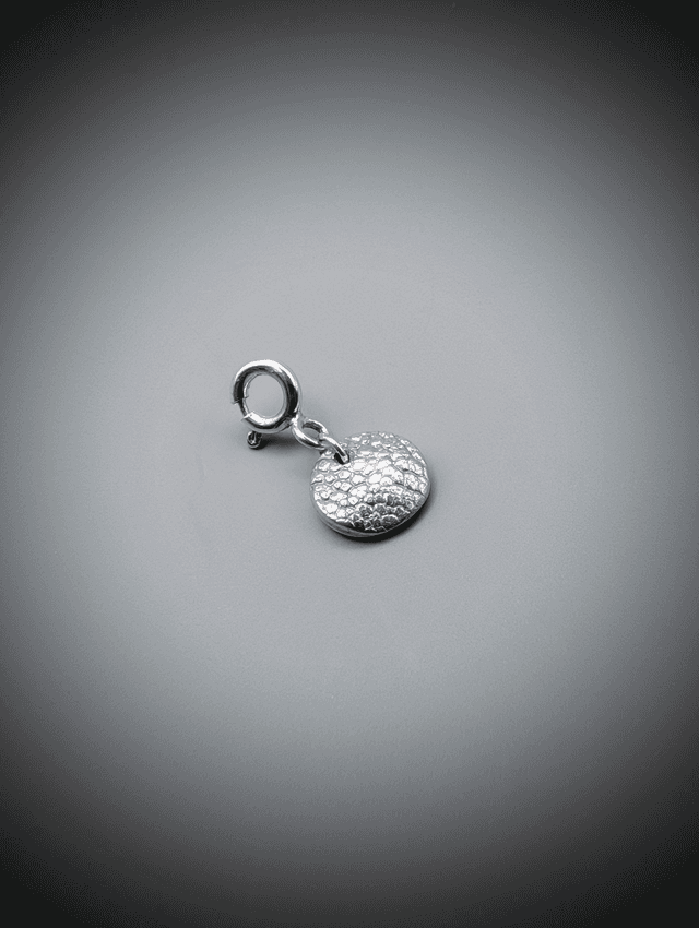 Pet Nose Print Bracelet Charm, Sterling Silver